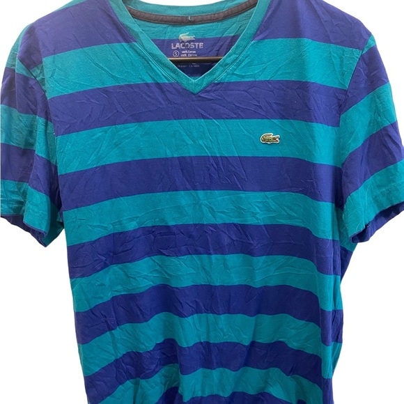 Lacoste striped preppy t shirt - Picture 1 of 5